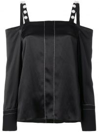 3.1 Phillip Lim embellished cold-shoulder blouse at Farfetch